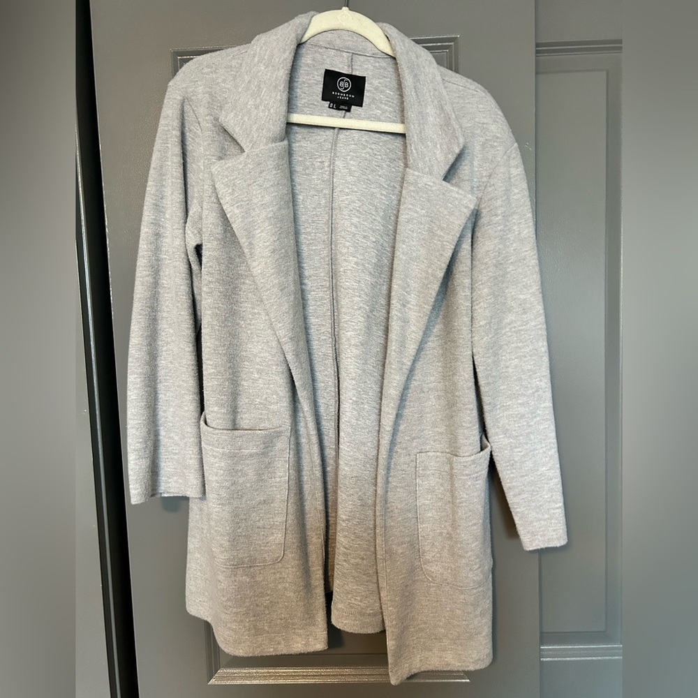 Grey relaxed blazer, size L
